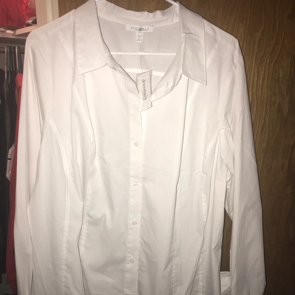 White Button up (work blouse)